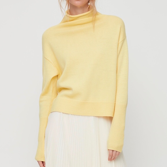 Aritzia Wilfred Cyprie Sweater XS - Pink Magenta - Picture 3 of 7